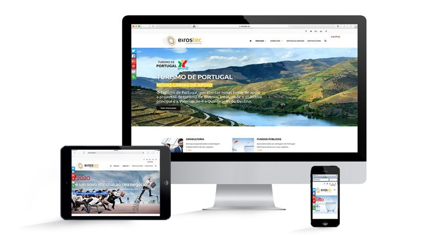 Novo WebSite da EIROSTEC - business consulting