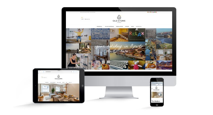 Old Stone Flats - website by Media Digital